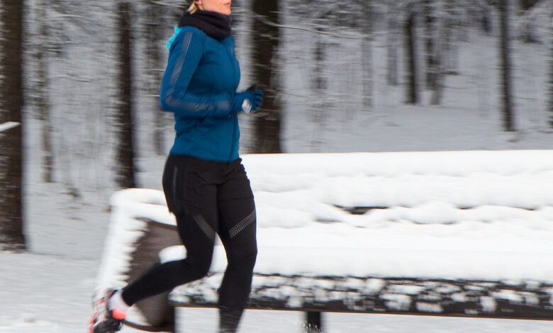 winter. run. athlete